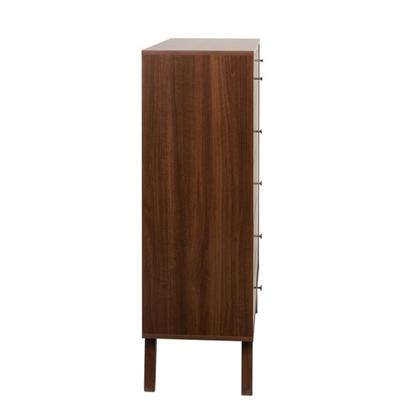 Prepac Milo Cherry Pine 5-Drawer Combo Dresser