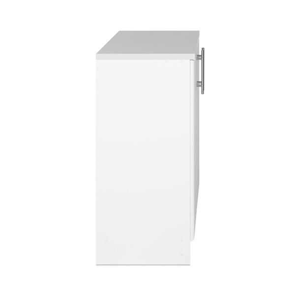 Prepac Elite Base Cabinet with Melamine Countertop in White