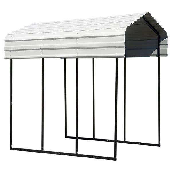 Arrow 10-ft x 15-ft x 9-ft Eggshell Metal Carport