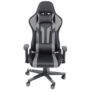 Highmore Black/Grey Contemporary Ergonomic Adjustable Height Swivel Desk Chair