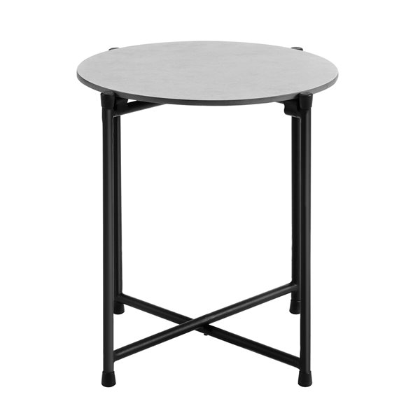 Alaterre Alburgh Round Outdoor Bistro Table 18-in W x 18-in L