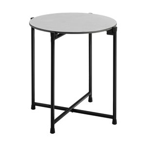 Alaterre Alburgh Round Outdoor Bistro Table 18-in W x 18-in L