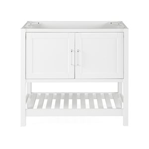 Alaterre Bennett 36-in White Bathroom Vanity Cabinet