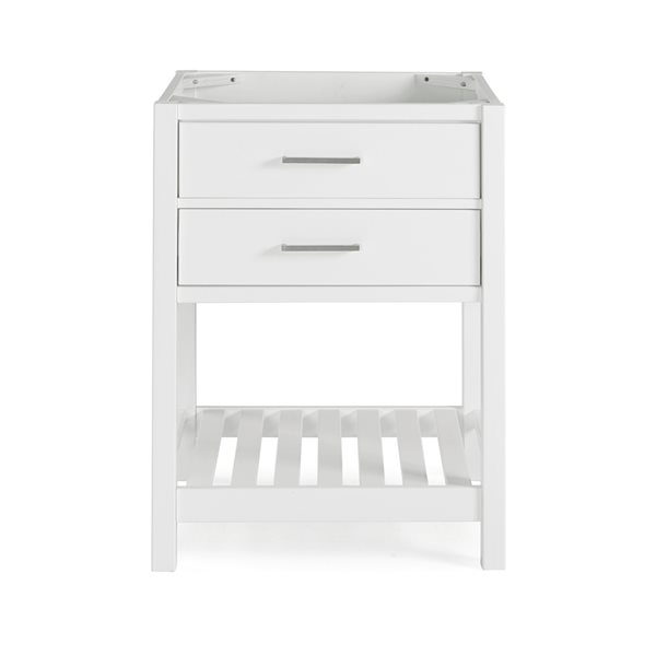 Alaterre Harrison 24-in White Bathroom Vanity Cabinet