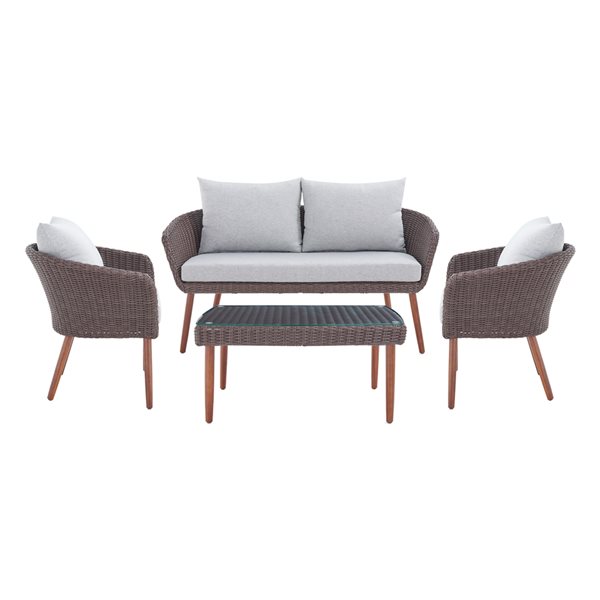 ALATERRE Athens AllWeather Conversation Set w/ Coffee Table, 2 Chairs