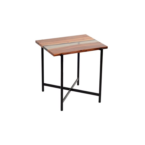 Alaterre Rivers Edge Brown Wood Rectangular End Table AWRE0120 | RONA