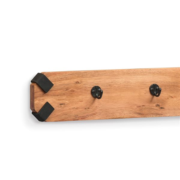 Alaterre Ryegate Rustic Natural 6-Hook Hook Rack