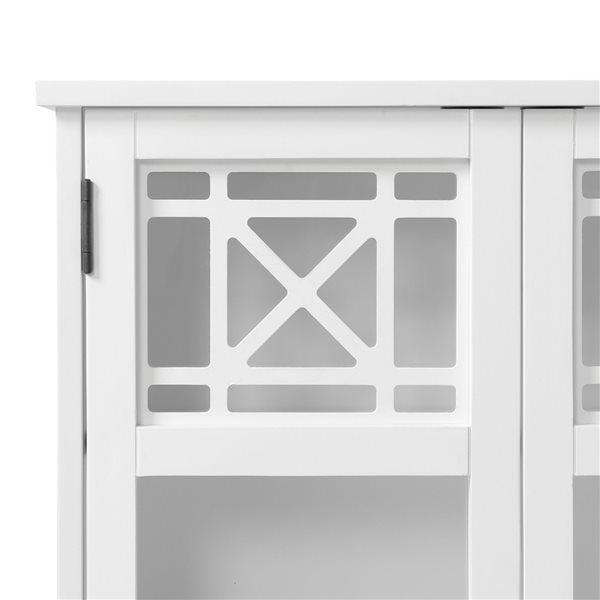 Alaterre Derby 27-in W x 29-in H x 8-in D White Bathroom Wall Cabinet