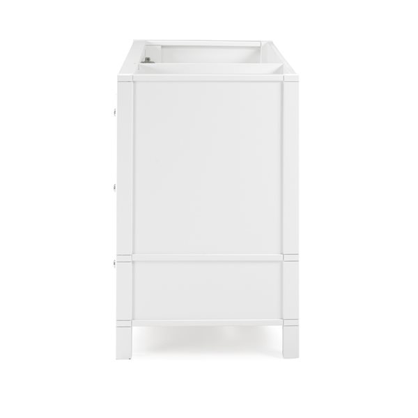 Alaterre Williamsburg 48-in White Bathroom Vanity Cabinet