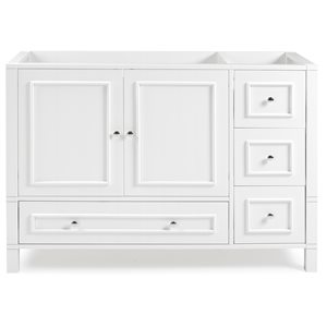 Alaterre Williamsburg 48-in White Bathroom Vanity Cabinet