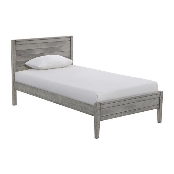 Alaterre Windsor Driftwood Grey Twin Bedroom Set - 4-Piece