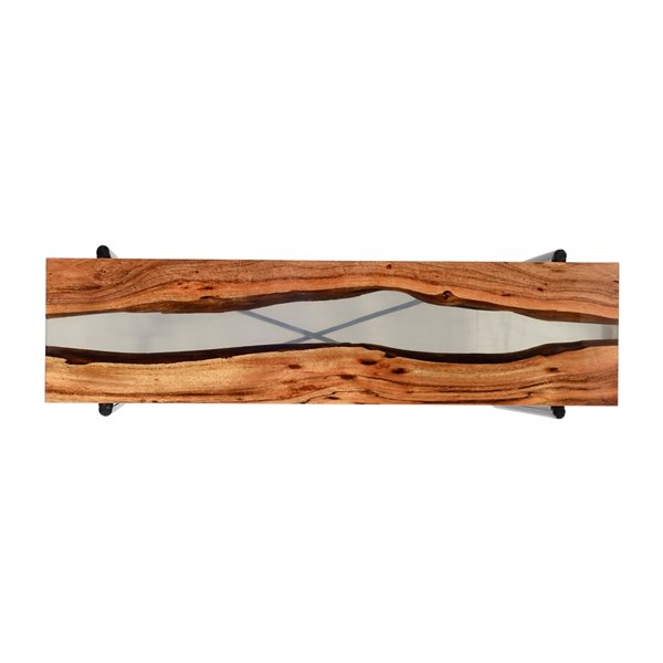 Alaterre Rivers Edge 36-in Natural Rustic Console Table