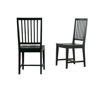 Alaterre Vienna Traditional Black Dining Chair (Wood Frame) - Set of 2