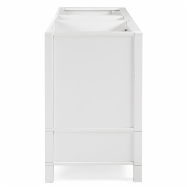 Alaterre Williamsburg 60-in White Bathroom Vanity Cabinet