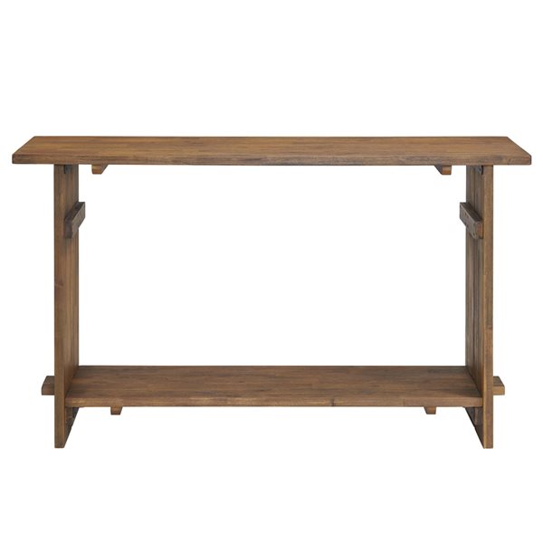 Alaterre Bethel Natural Aged Brown Rustic Console Table