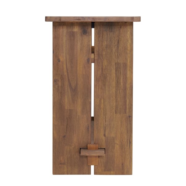 Alaterre Bethel Natural Aged Brown Rustic Console Table