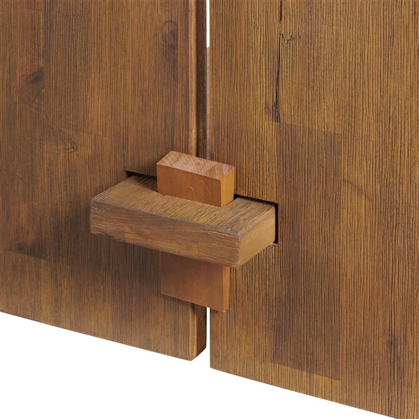 Alaterre Bethel Natural Aged Brown Rustic Console Table