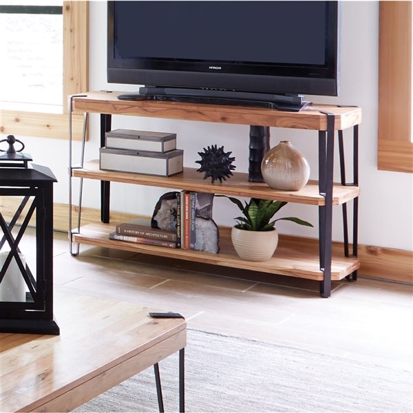 Alaterre Ryegate Brown Rustic Console Table