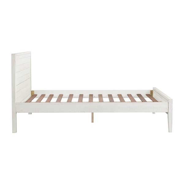 Alaterre Windsor Driftwood White Full Panel Bed