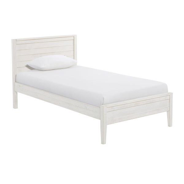 Alaterre Windsor Driftwood White Twin Bedroom Set - 5-Piece