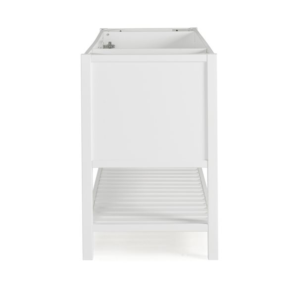 Alaterre Bennett 60-in White Bathroom Vanity Cabinet