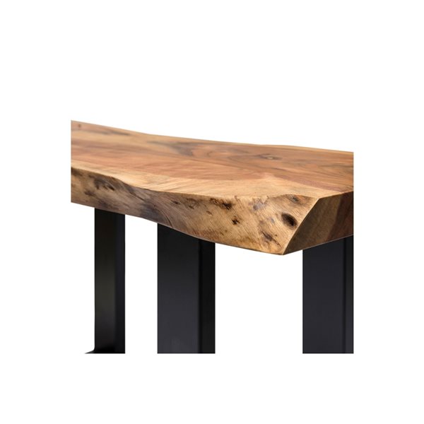 Alaterre Alpine Brown Rustic Console Table