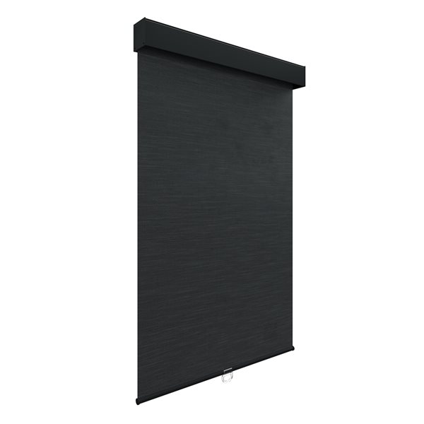 Avanat 44-in x 72-in Light Filtering Cordless Indoor Roller Shade in Black