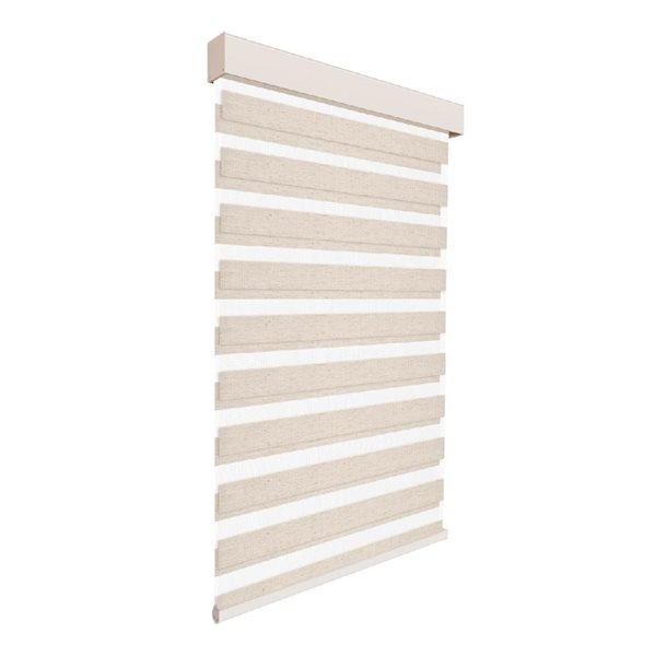 Avanat 24-in x 72-in Linen Effect Light Filtering Cordless Indoor Roller Shade