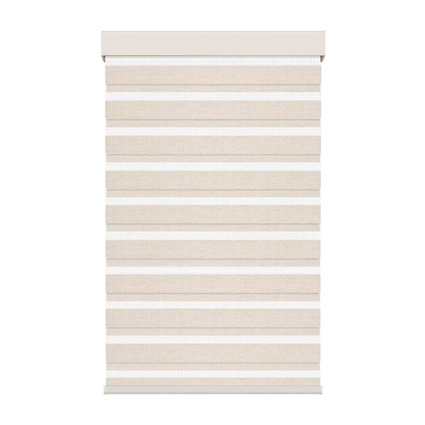 Avanat 55-in x 72-in Linen Effect Light Filtering Cordless Indoor Roller Shade