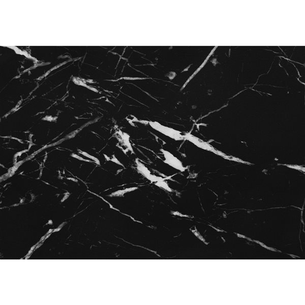 Monarch Specialties 47.25-in Black Faux Marble Modern/Contemporary Corner Desk