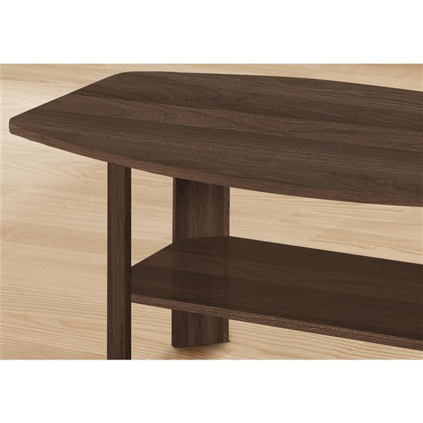 Monarch Specialties Dark Walnut Composite Accent Table Set - 3-Piece