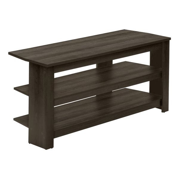 Monarch Specialties 42-in W Brown Oak Composite Wood TV Stand