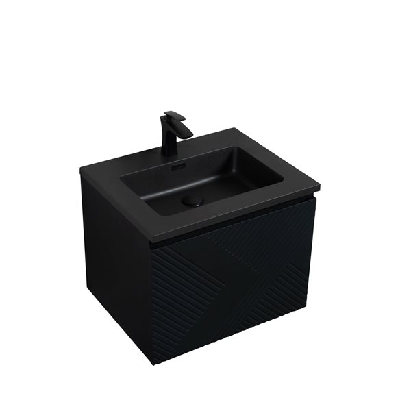 GEF Rylee 24 In Matte Black Single Sink Bathroom Vanity With Black   331063372 AlternateImage1 L 