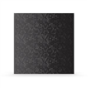 SpeedTiles Hex II Black 30-in x 30-in Brushed Metal Peel and Stick Range Backsplash Mosaic Tile