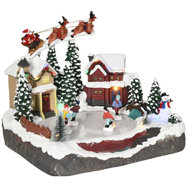 HomCom Lighted Christmas Village with LED 830-587V80MX | RONA