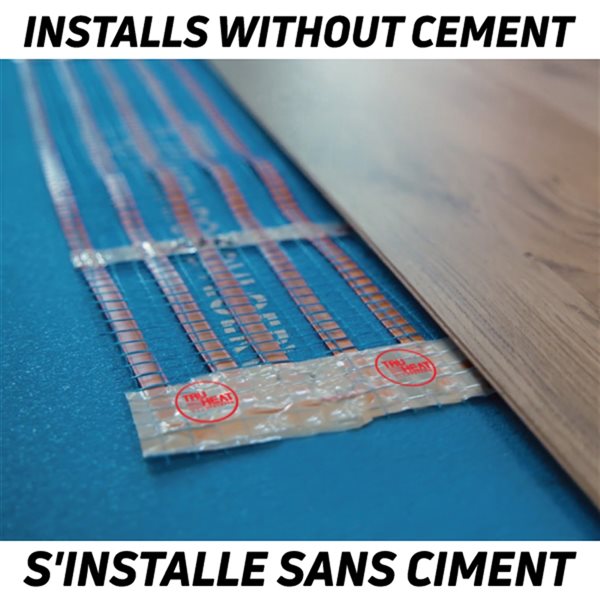 TruHeat EZ-Heat 36-in x 96-in 120-Volt Energy Efficient Floor Heating Mat - 7 W/sq. ft.