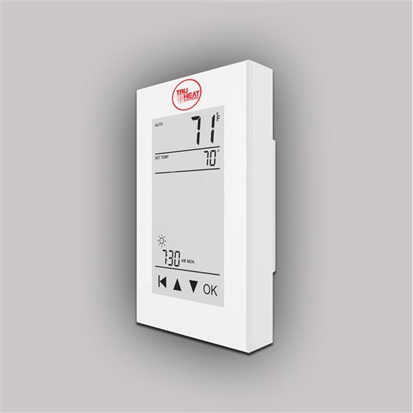 TruHeat Touch screen 7-Day Programmable Dual Voltage Thermostat