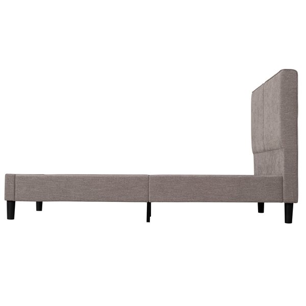 Primo International Avenue Upholstered Brown Queen Bed Frame