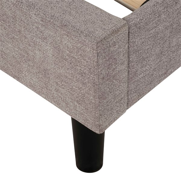 Primo International Avenue Upholstered Brown Full Bed Frame