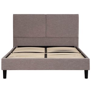 Primo International Avenue Upholstered Brown Full Bed Frame