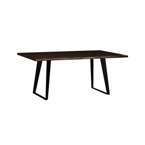 Primo International Harbour 70-in Rectangular Wood Dining Table with Metal Base