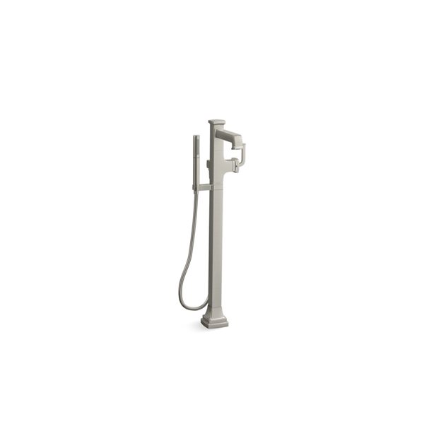 KOHLER Riff Vibrant Brushed Nickel Floor-Mount Bath Filler Trim T27408 ...