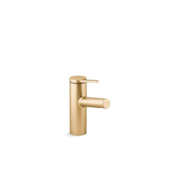KOHLER Vibrant Brushed Moderne Brass Elate® Single-Handle Bathroom Sink Faucet - Drain Included