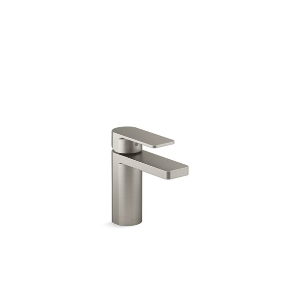 KOHLER Vibrant Brushed Nickel Parallel® Single-Handle Bathroom Sink Faucet - Drain Included