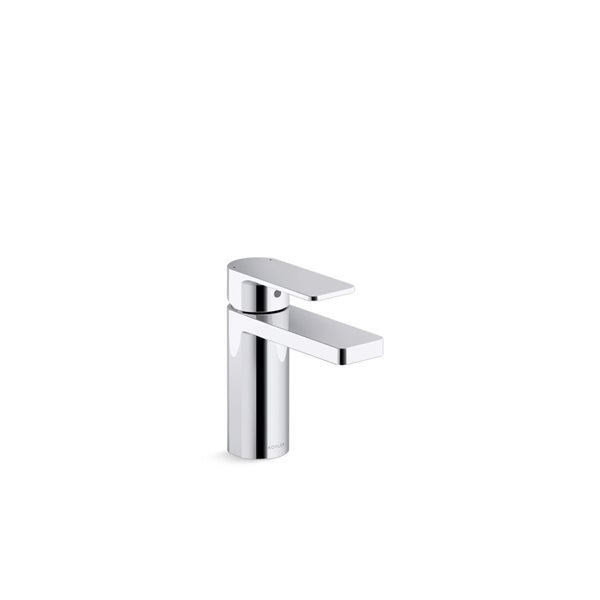 KOHLER Polished Chrome Parallel® Single-Handle Bathroom Sink Faucet - Drain Included