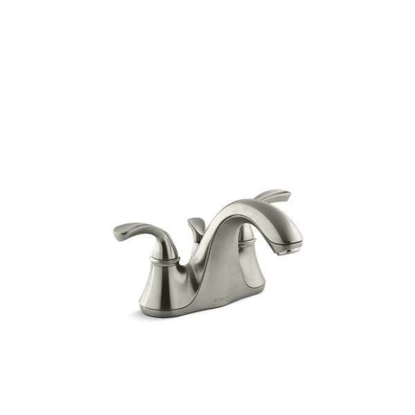 KOHLER Vibrant Brushed Nickel Fort Centerset Bathroom Sink Faucet   331063823 MainImage 001 L 