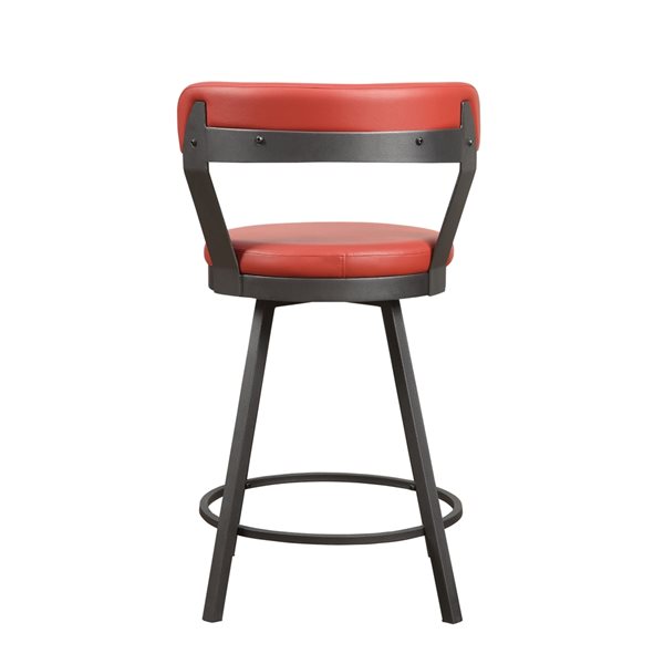 Red counter height bar shop stools