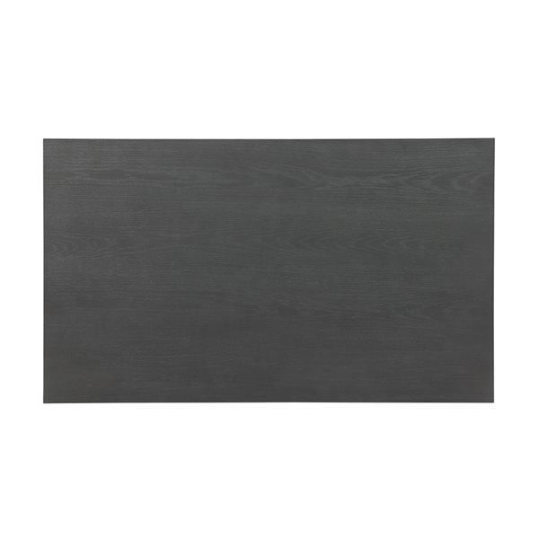 HomeTrend Armhurst Dark Grey Wood Rectangular Fixed Standard (30-in H) Table with Light Grey Wood Base