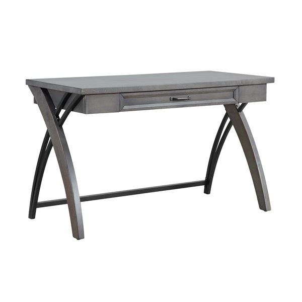 Bureau de travail moderne/contemporain Isidore par HomeTrend gris de 48 po