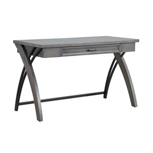 Bureau de travail moderne/contemporain Isidore par HomeTrend gris de 48 po